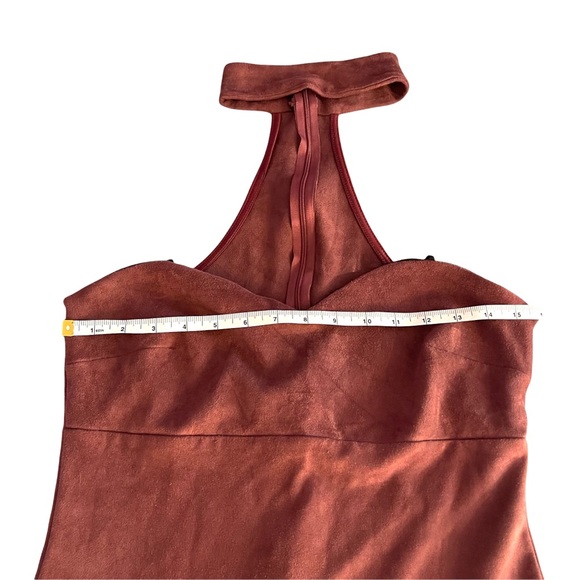 Fashion Nova Women's Sleeveless Suede Dress Size XL in Burgundy Color - Picture 7 of 11